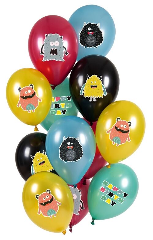 Balloons Monster Bash 33cm - 12 pieces