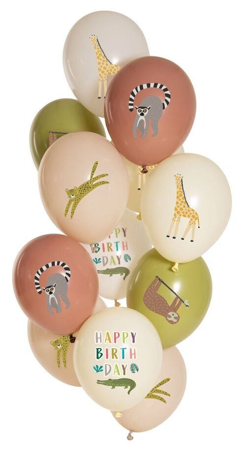 Balloons Zoo Party 33cm - 12 pieces