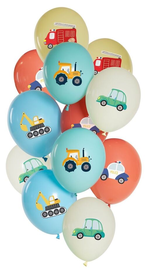 Balloons Car Party 33cm - 12 pieces