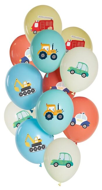 Ballons Car Party 33cm - 12 pièces 1