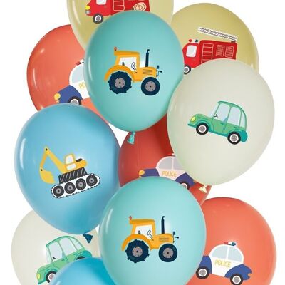 Balloons Car Party 33cm - 12 pieces