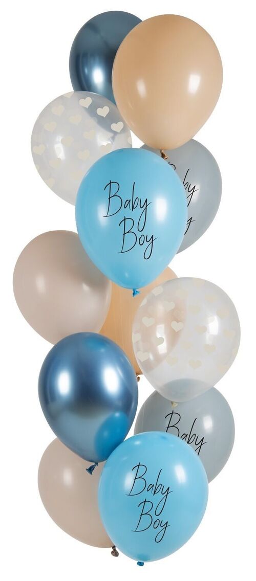 Balloons Baby Boy 33cm - 12 pieces