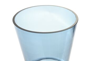 VASE VERRE 12X12X29 BLEU JR195609 3