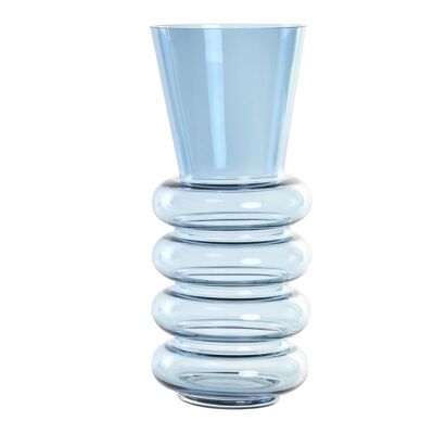 VASO IN VETRO 12X12X29 BLU JR195609