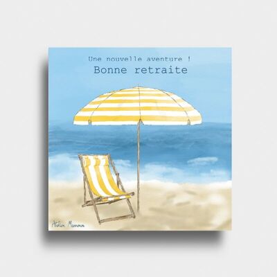 "Happy Retirement - Transat and Beach" card