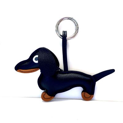 Porte-clés chien noir