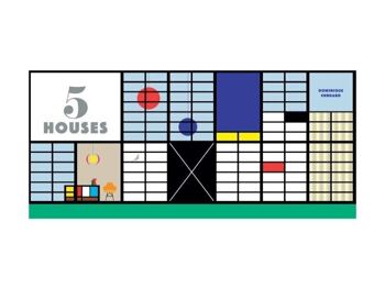 5 houses - Livre pop up tout public - architecture - langue angloise 1