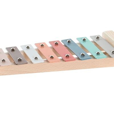 XYLOPHONE BOIS METAL 27X10X3 ANIMAL 2 ASSORTIMENTS. JE205855