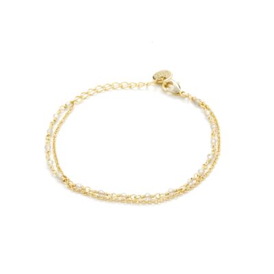 Bracelet Askha fini en or jaune 18 kt.