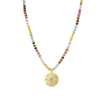 Collier Milku fini en or jaune 18 Kts.