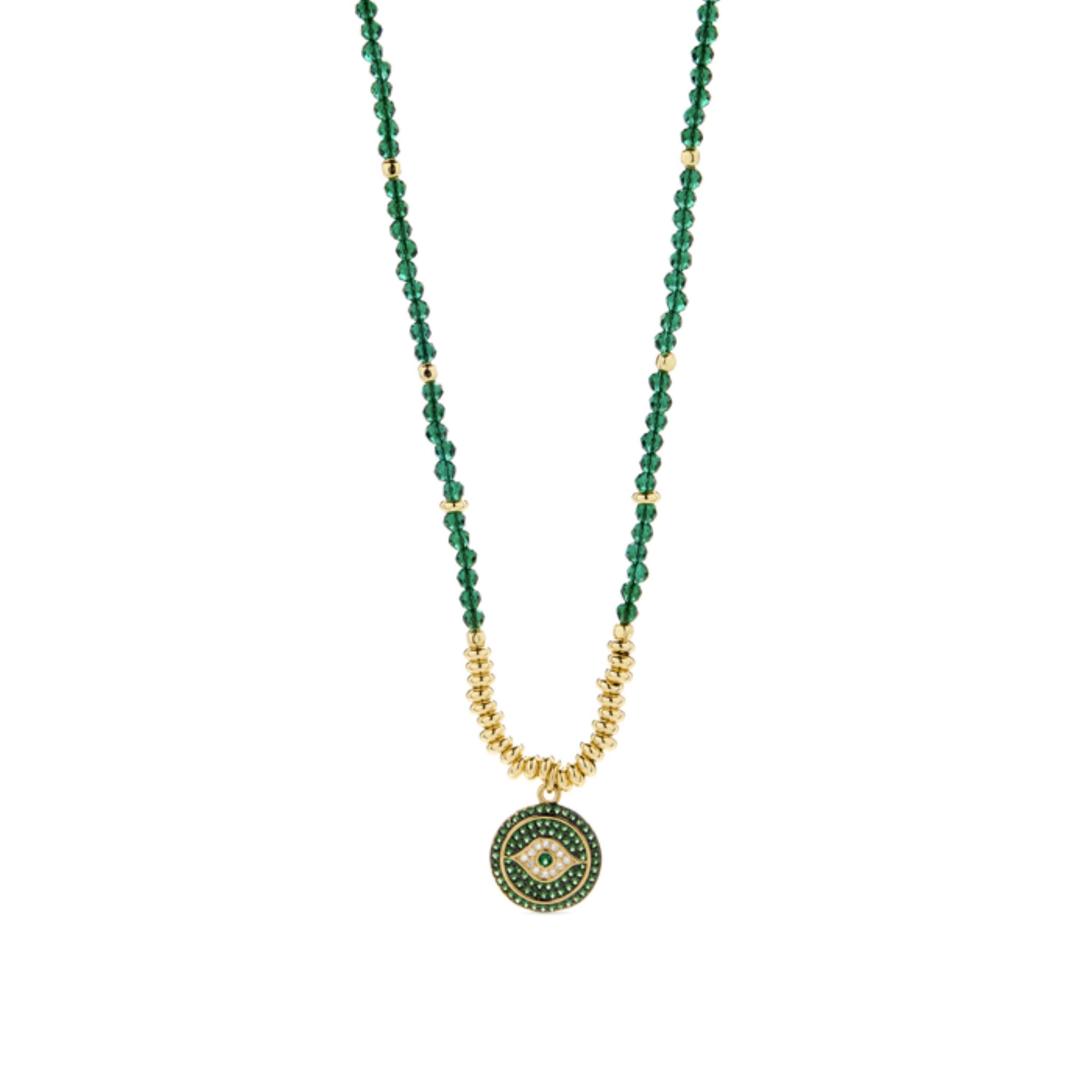 Collier Lysvi fini en or jaune 18 Kts.