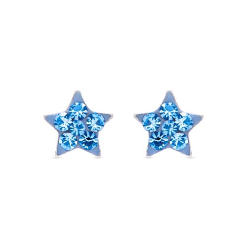 Pendientes Estrella Plata De Ley 925