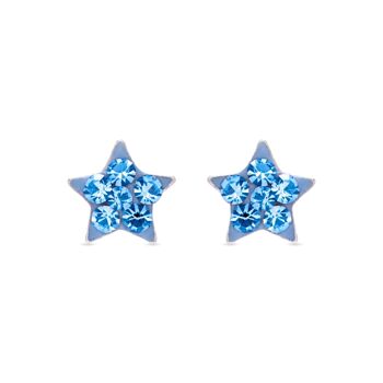 Boucles d'oreilles étoile en argent sterling 925 1