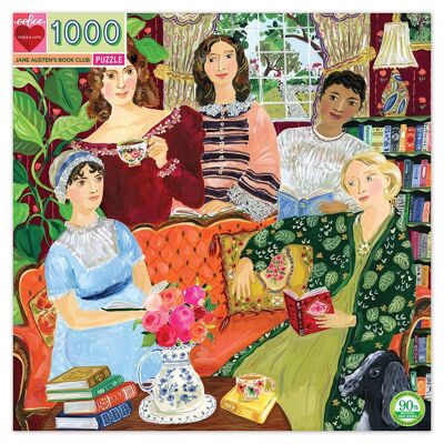 eeBoo - Puzzle 1000 pcs - Jane Austen's Book Club