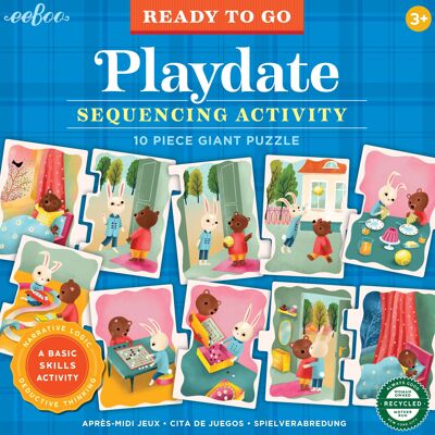 eeBoo - Giant Puzzle 10 pcs - Ready to Go Puzzle - Playdate