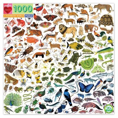 eeBoo - Puzzle 1000 pcs - A Rainbow World