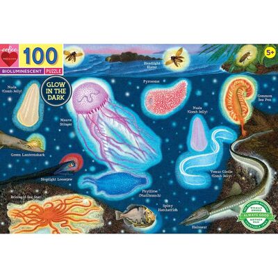 eeBoo - Puzzle 100 pcs - Bioluminescent