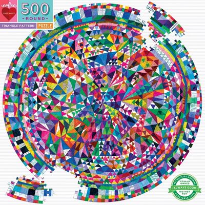 eeBoo - Puzzle 500 pcs - Triangle pattern