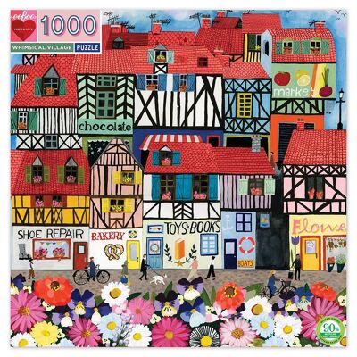 eeBoo - Puzzle 1000 pcs - Whimsical Village
