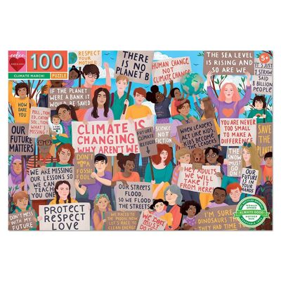 eeBoo - Puzzle 100 pcs - Climate March