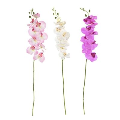 KUNSTSTOFF POLYESTER BLUME 14X7X91 ORCHIDEE 3 SORTIMENTE. JA202041