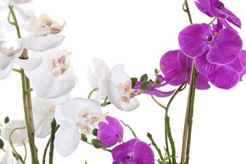 Tissu Végétal En Porcelaine 18X18X60 Orchidée 2 Assortiment. JA202042 2
