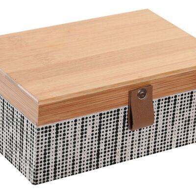 BAMBOO MDF BOX 18X12,5X7 NATURAL JO203353