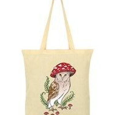 Foraging Familiars Owl Cream Tote Bag