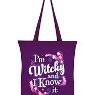 Borsa Tote Magenta I'm Witchy And I Know It