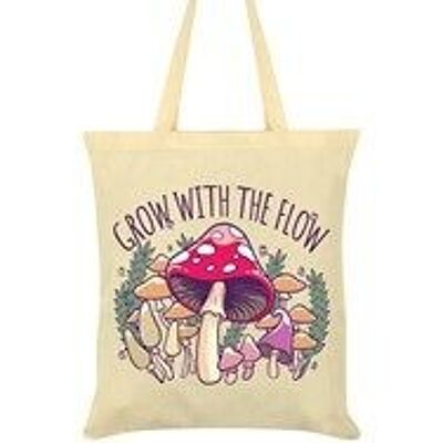 Grow With The Flow Cream Tote Bag