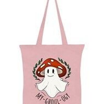 My-Ghoul-Ogy Tote bag rose pâle