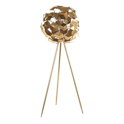 Lampara Pie Metal 49X49X134 Geometrico Dorado LA195534