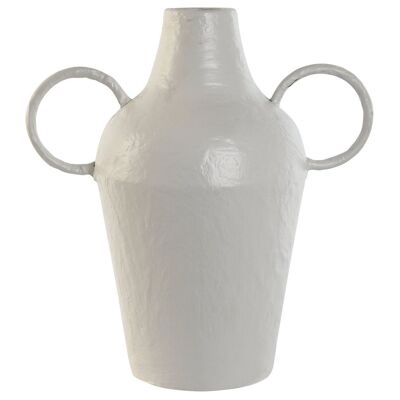 Vaso in metallo 33,5X20X36 Bianco JR209189