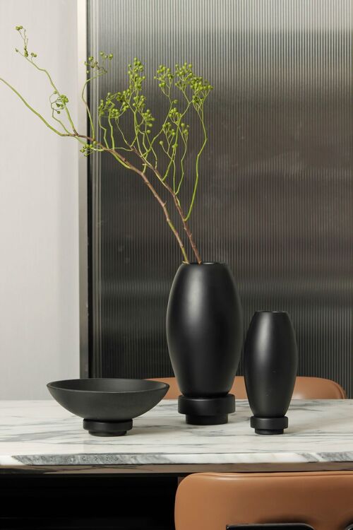 Innovative Modern Vase, micro cement, Top Design, RUD22BK