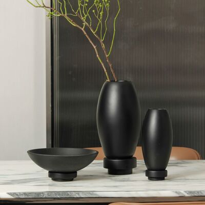 Innovative moderne Vase, Mikrozement, Top Design, RUD22BK