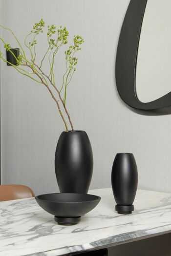 Vase moderne innovant, micro-ciment, Top Design, RUD22BK 3