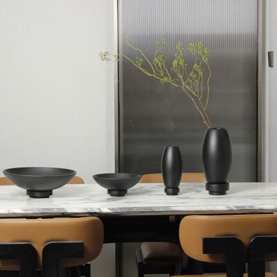 Modern nano cement vase, innovative design. RUD30BK