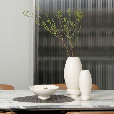 Modern nano cement vase, innovative design. RUD30WH