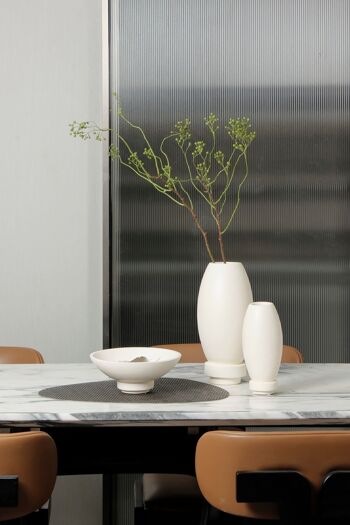 Vase en nano-ciment moderne, design innovant. RUD30WH 1