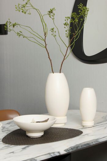 Vase en nano-ciment moderne, design innovant. RUD30WH 5