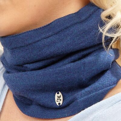 Merino Wool Snood - COBALT