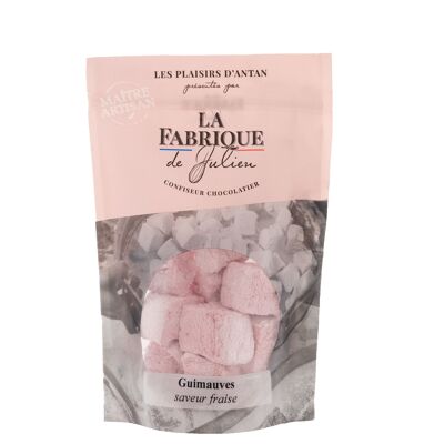 Strawberry flavored artisan marshmallows - 120 g - La Fabrique de Julien