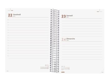 Finocam - Agenda Espiral Design Collection 2024 1 Jour Page Janvier 2024 - Décembre 2024 (12 mois) Maintenant Francés 4