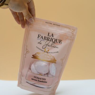 Malvaviscos con sabor a frambuesa - 100 g - La Fabrique de Julien