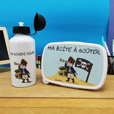 Pirate snack box & water bottle