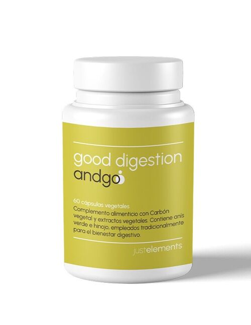 Just Elements AndGo Good Digestion 60 capsulas vegetales - Suplemento Buenas Digestiones
