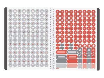 Finocam - Agenda Ikon 16 mois 2023 2024 Semaine sur 2 pages Présentation verticale Septembre 2023 - Décembre 2024 (16 mois) Fiori International 7