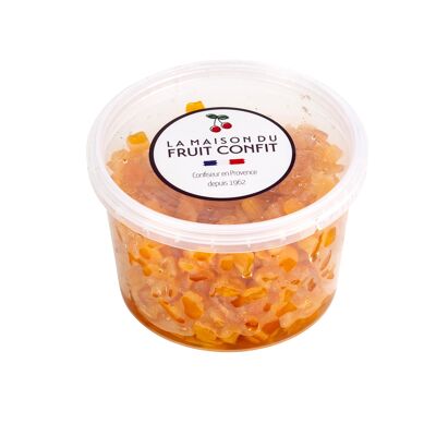 Bucket of candied orange peel cubes 150g