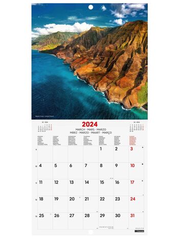 Buy wholesale Finocam - Wall Pictures Calendar 2024 January 2024 - December  2024 (12 months) Parks International