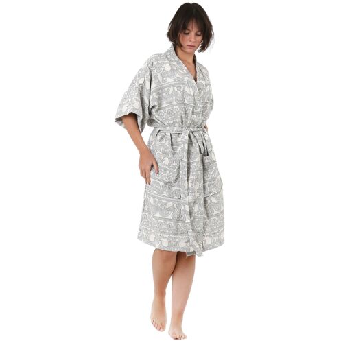 Cotton Gauze Kimono Bathrobe